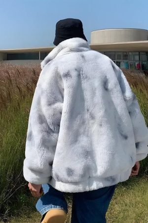 Faux Fur Zip-Up Teddy Jacket