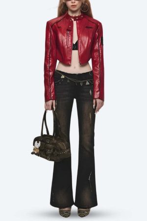 Faux Leather Biker Jacket