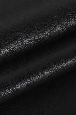 Faux Leather Cargo Pants