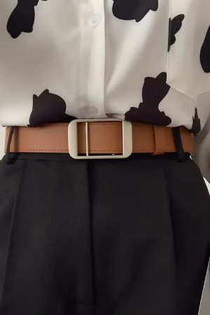 Faux Leather Classic Belt