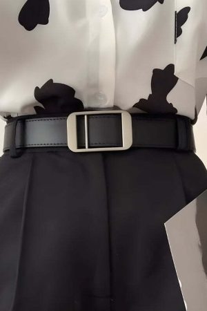 Faux Leather Classic Belt