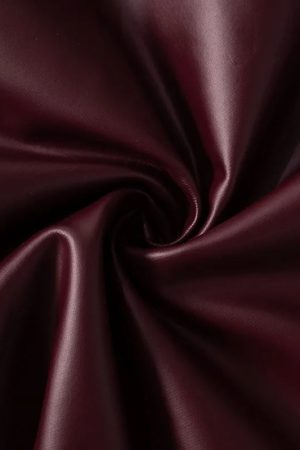 Faux Leather One Shoulder Top