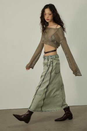 Fishnet Crop Shrug Sweater