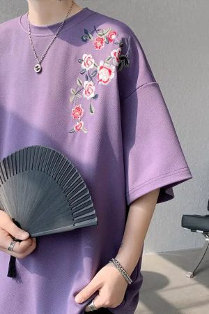 Floral Embroidered Tee