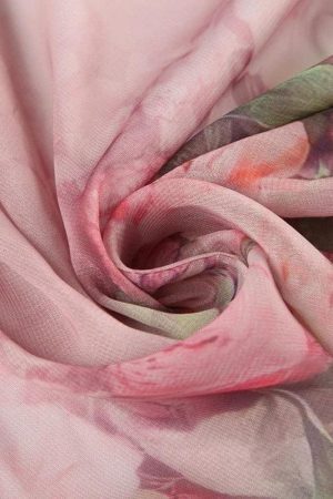 Floral Ruffled Mesh Mullet Skirt