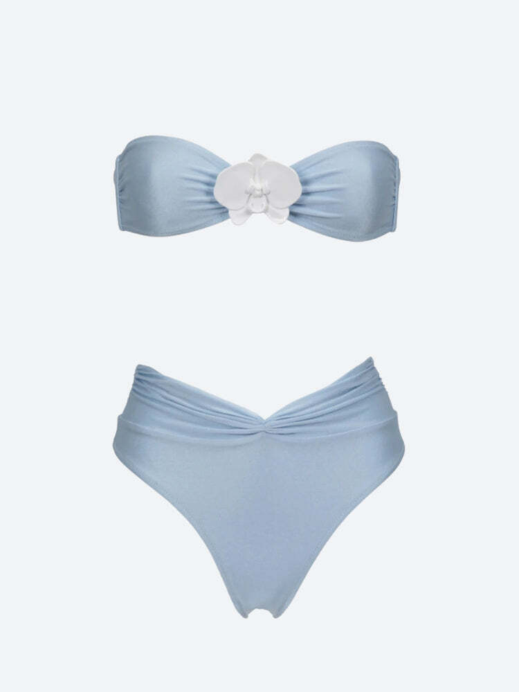 Floral Strapless Bikini Set Floral Strapless Bikini Set