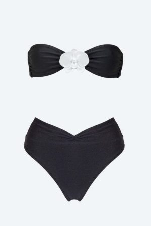 Floral Strapless Bikini Set