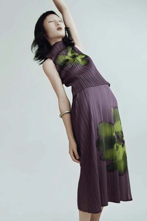 Floral Top & Midi Skirt Two Piece Set