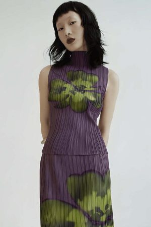 Floral Top & Midi Skirt Two Piece Set