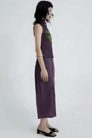 Floral Top & Midi Skirt Two Piece Set