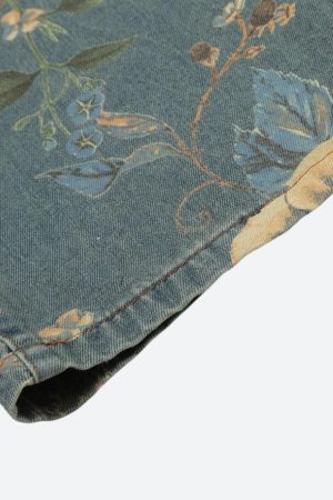 Floral Wide Leg Jeans