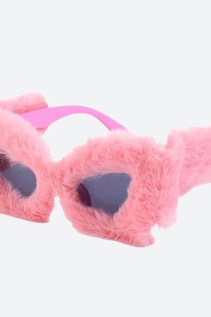 Fluffy Cat Eye Sunglasses