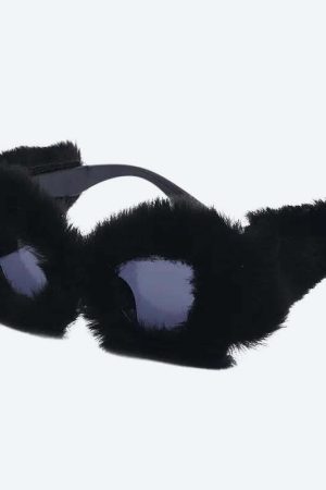 Fluffy Cat Eye Sunglasses