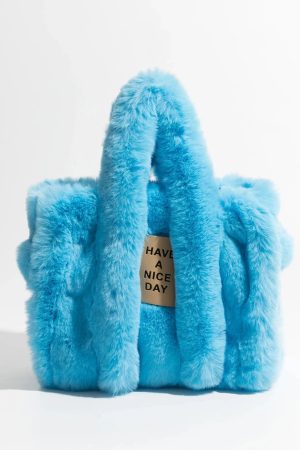 Fluffy Faux Fur Tote Bag