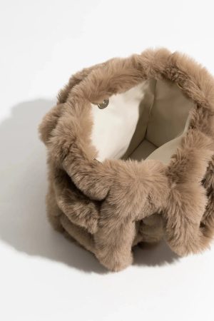 Fluffy Faux Fur Tote Bag