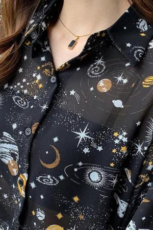 Galaxy Chiffon Shirt