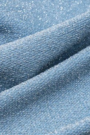 Glitter Backless Crop Top