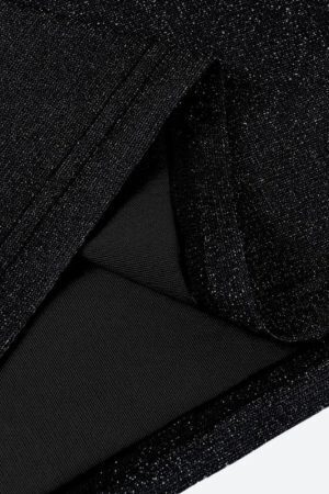 Glitter Backless Mini Dress