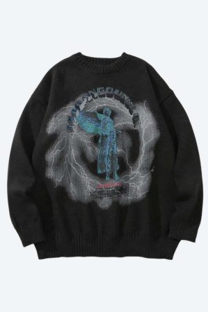 Goth Angel Knitted Sweater