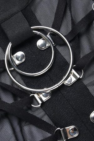 Goth Backless Halter Top