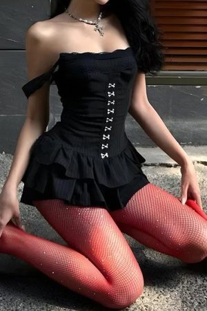 Goth Black Mini Dress