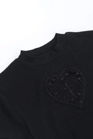 Goth Heart & Cross Top