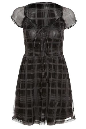 Goth Plaid Mini Dress
