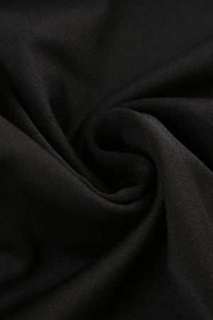 Goth Ruched Flower Flare Pants