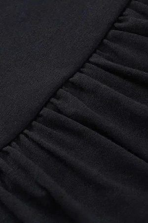 Goth Ruffled Mini Skirt