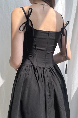 Goth Strap Maxi Dress