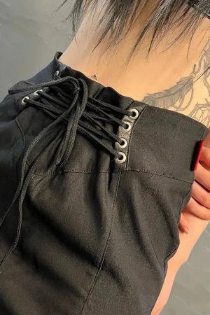 Gothic Dragon Printed Maxi Skirt