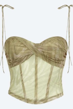 Green Corset Top