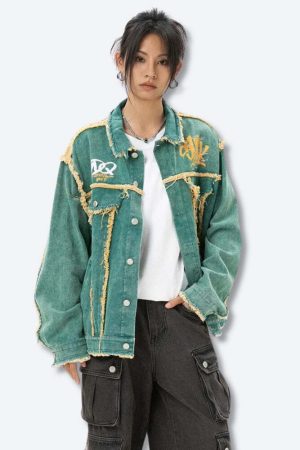 Green Denim Jacket