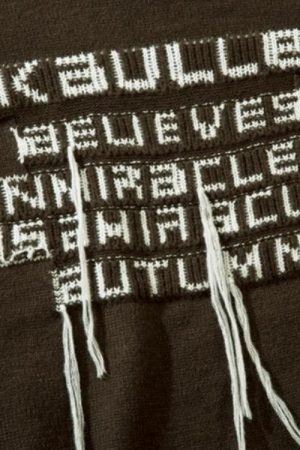 Grunge AK-Bullet Tasseled Sweater