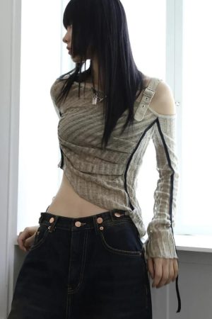 Grunge Asymmetrical Top