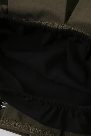 Grunge Belted Extra Mini Skirt