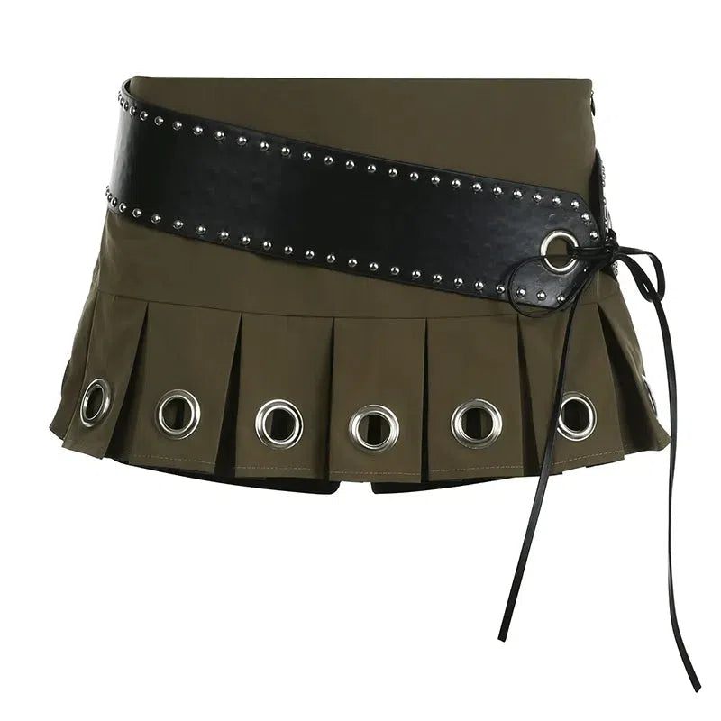 Grunge Belted Extra Mini Skirt Grunge Belted Extra Mini Skirt