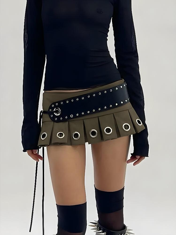 Grunge Belted Extra Mini Skirt Grunge Belted Extra Mini Skirt