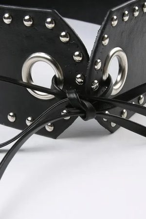 Grunge Belted Extra Mini Skirt