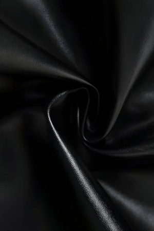 Grunge Belted Faux Leather Tube Top