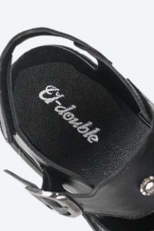 Grunge Belted Platform Sandals