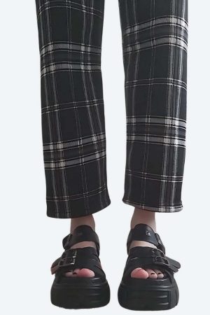 Grunge Belted Platform Sandals