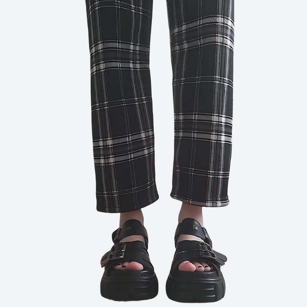 Grunge Belted Platform Sandals Grunge Belted Platform Sandals