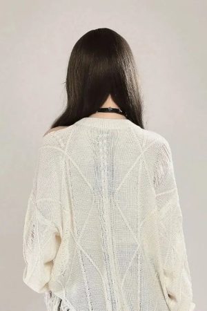 Grunge Butterfly Sweater