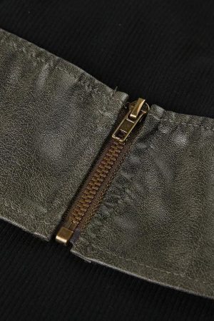 Grunge Crop Halter Top