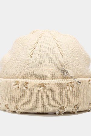 Grunge Distressed Beanie