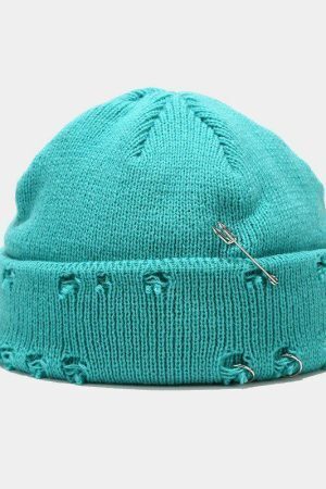 Grunge Distressed Beanie