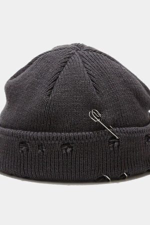 Grunge Distressed Beanie