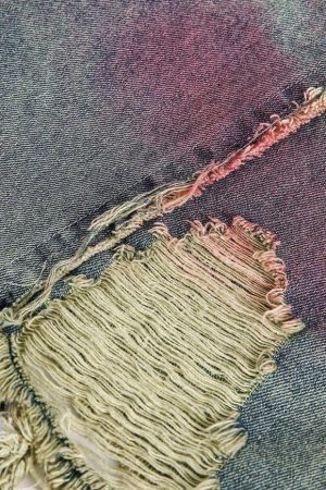 Grunge Distressed Denim Shorts