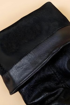 Grunge Faux Leather Belted Boots